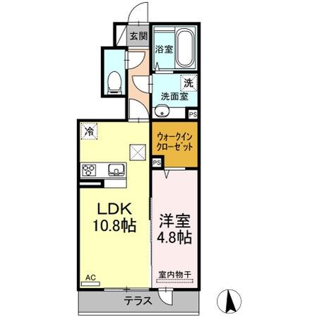 川尻駅 徒歩15分 1階の物件間取画像